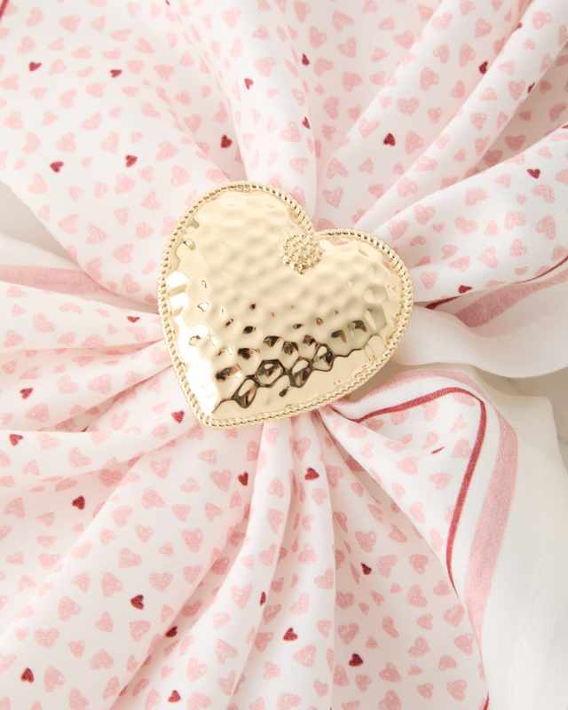 Berry & Thread Heart Napkin Rings, Set of 4